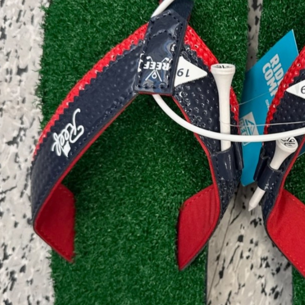Reef Navy and Crimson Flip Flops